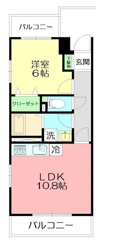 ルミエール 507号室 間取り