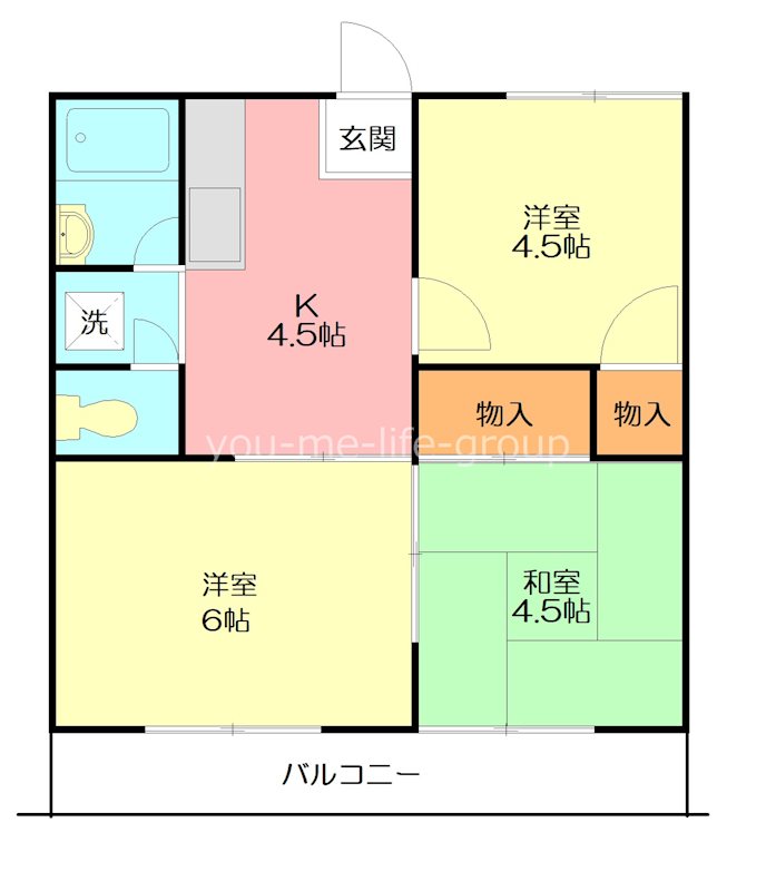 メゾン岩原 202号室 間取り