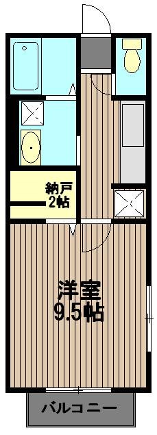 パル平塚Ⅱ 101号室 間取り