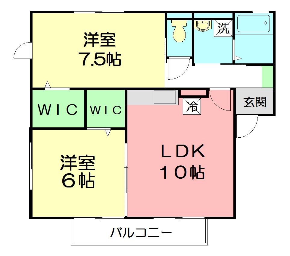 エーリNAKANO 101号室 間取り