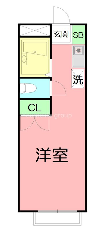 エスポアールⅡ 102号室 間取り