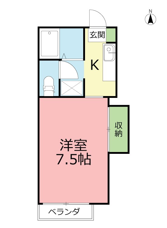 ハイ　ビレッジ   205号室 間取り
