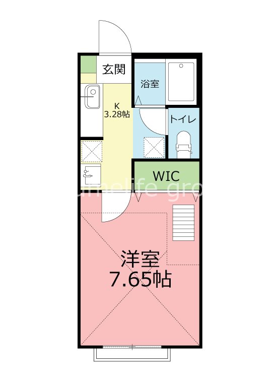 レブンワース 205号室 間取り