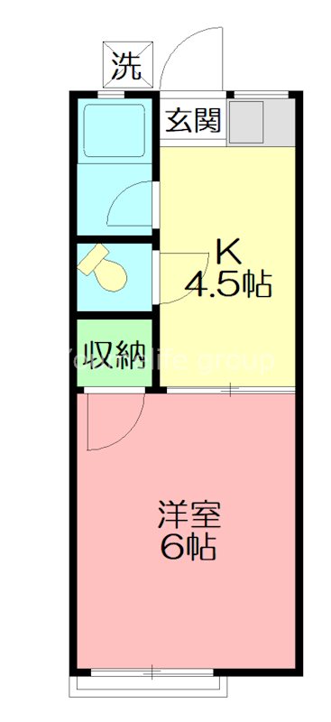 メゾン石田 206号室 間取り