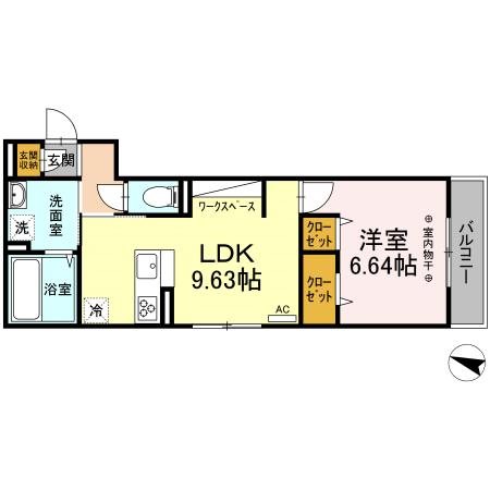 アーバンコートツマダ 202号室 間取り