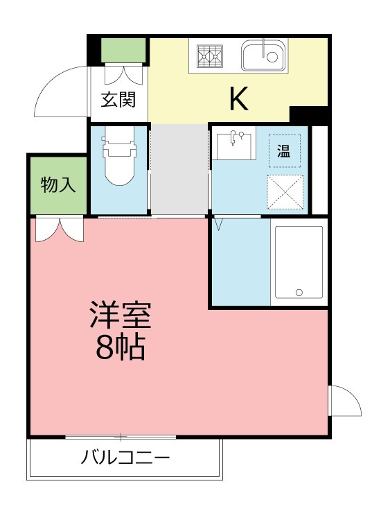 フェルメール 305号室 間取り