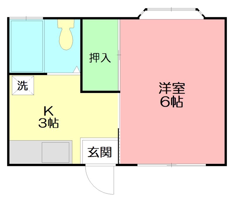 コーポ小沢A 103号室 間取り