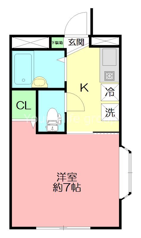 メゾンHIROⅡ 203号室 間取り