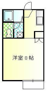 シャルマンハイム 2-C号室 間取り