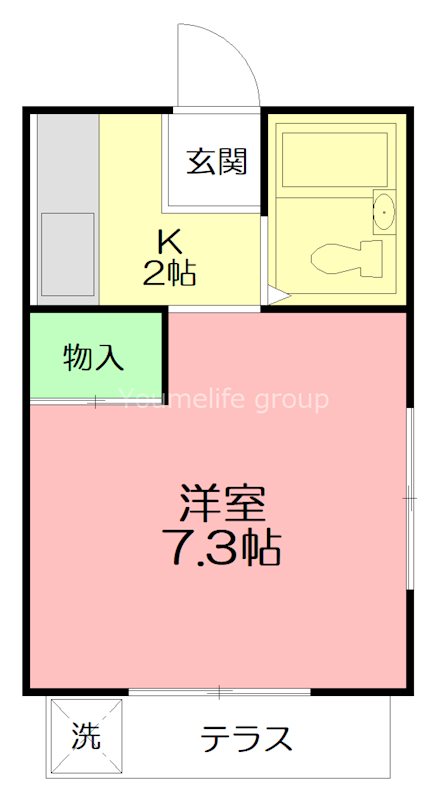 中津川ハイムⅠ 105号室 間取り
