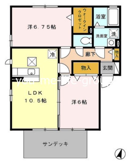 コンフォート壱番館・弐番館Ⅰ 101号室 間取り