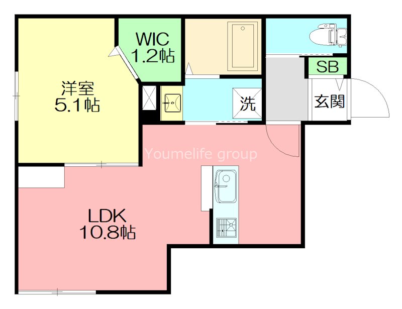 シェリール 101号室 間取り