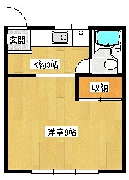 レピュート斉藤Ⅱ 202号室 間取り