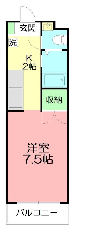 ビラソレイユ 208号室 間取り