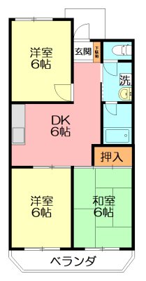 メゾン長井 201号室 間取り