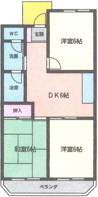 メゾン長井 301号室 間取り