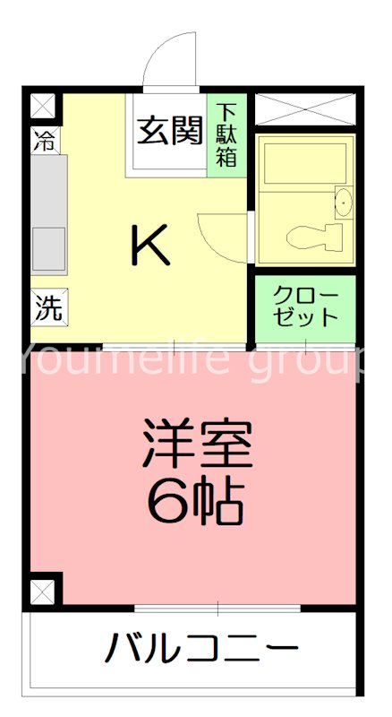 ステラコート 103号室 間取り