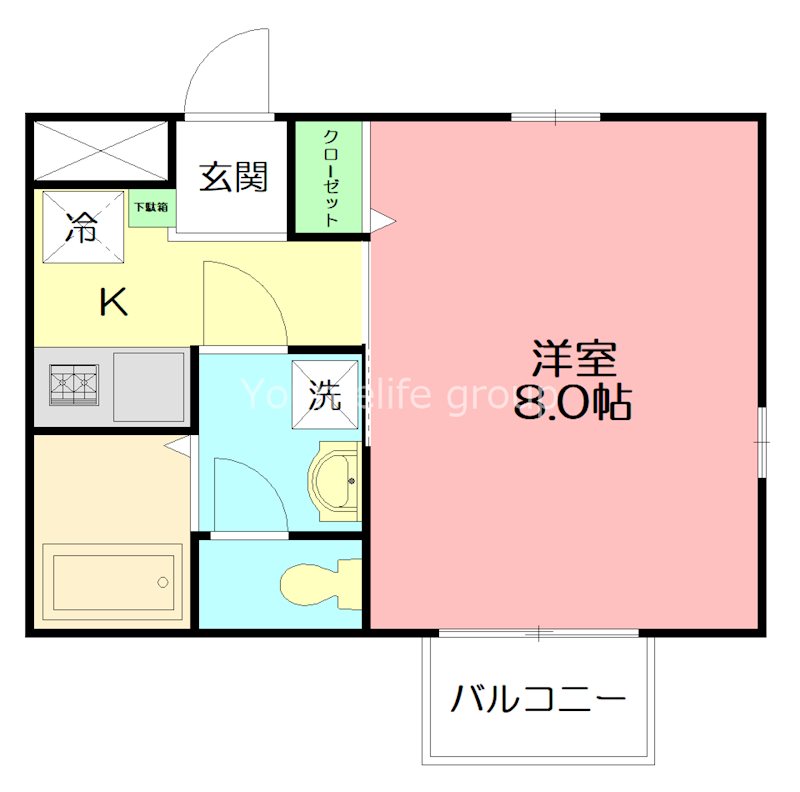 アムール　シュシュⅡ 202号室 間取り