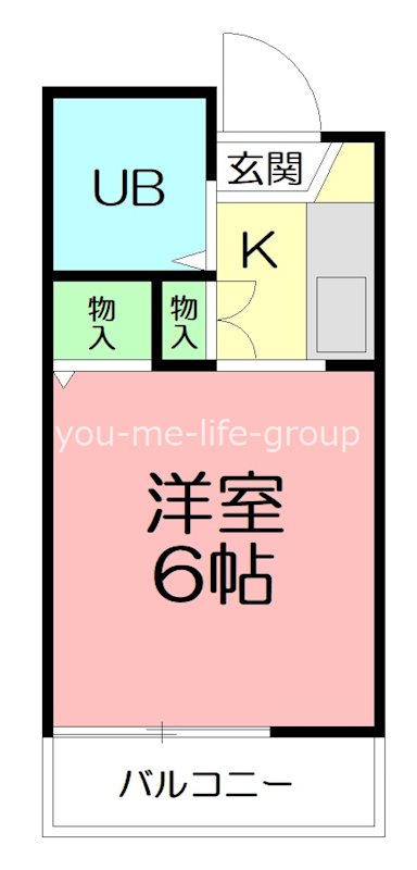 ビッグジョイⅡ 214号室 間取り