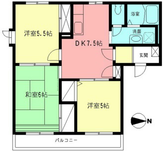 サニータカノ 101号室 間取り