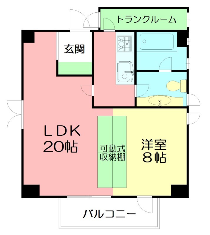 雪ノ下ハウス 401号室 間取り