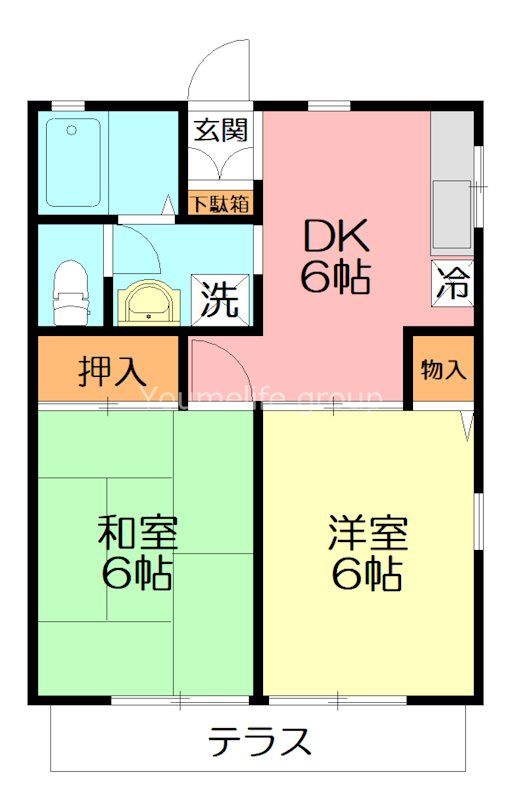 サンコート東戸塚Ｅ棟 102号室 間取り