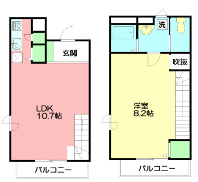ヴェルネージュ 203号室 間取り