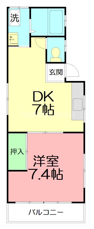 アイリス 201号室 間取り