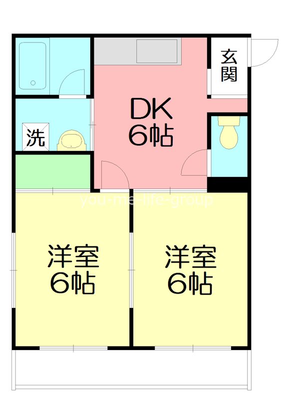 シャローム八重咲  402号室 間取り