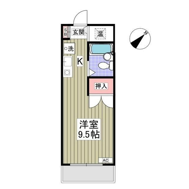 リュミエ本厚木 105号室 間取り