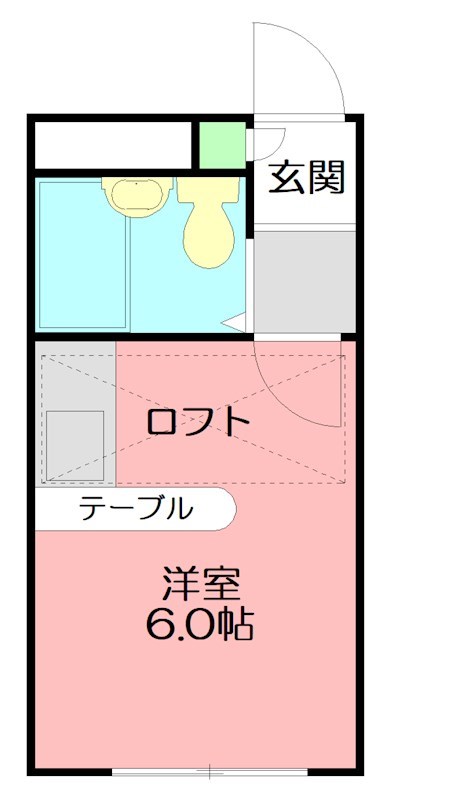 シャレー大船 101号室 間取り