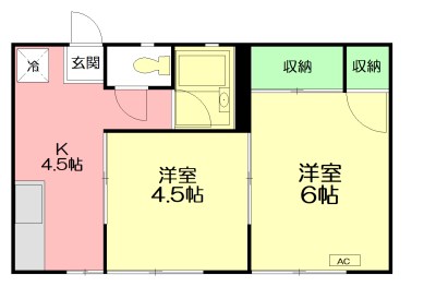 茅ヶ崎第二NCハイツ 103号室 間取り