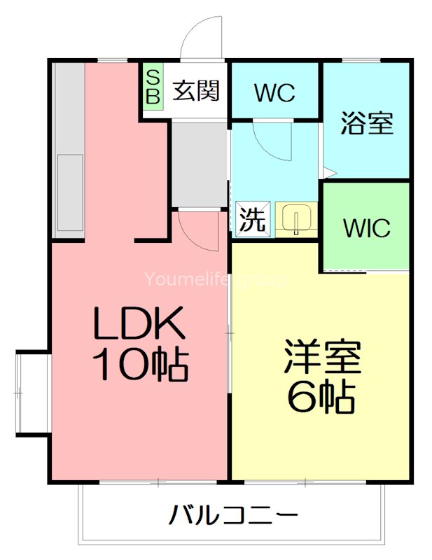 メーア茅ヶ崎 202号室 間取り