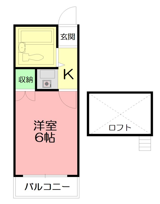 コンサートワン 202号室 間取り
