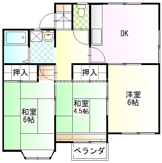 メゾンアベイユ2 101号室 間取り