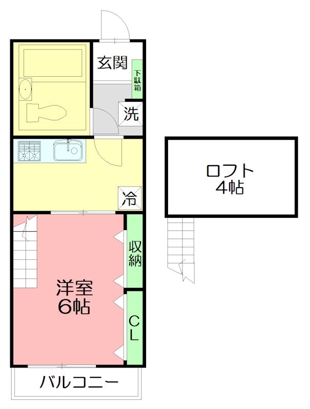 グレースアイルY B201号室 間取り