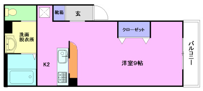 フェリズ茅ヶ崎 301号室 間取り