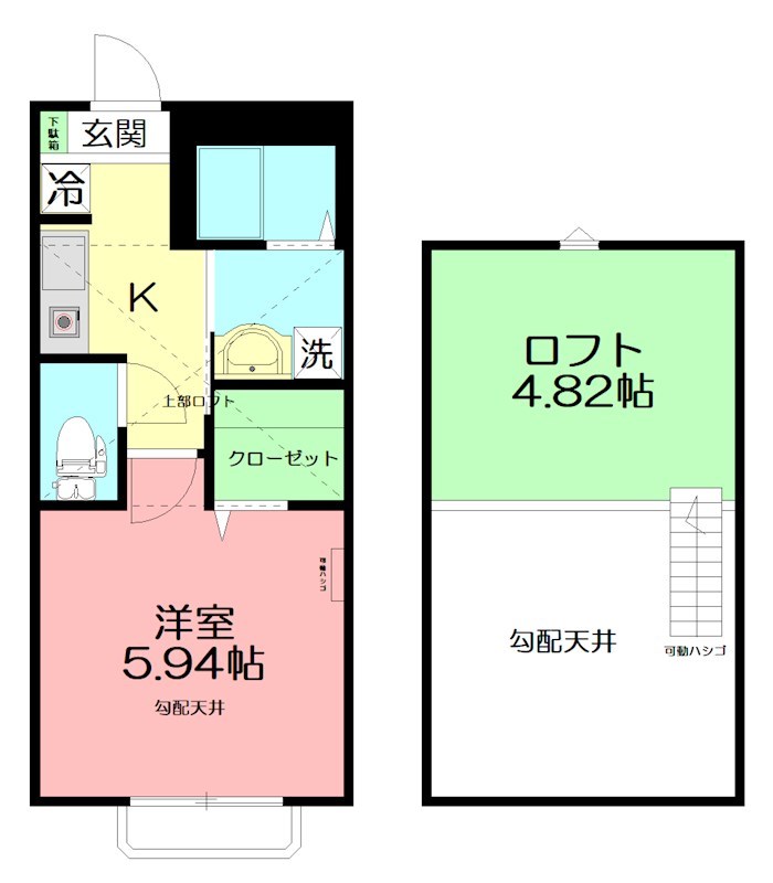星の子ガーデン 201号室 間取り