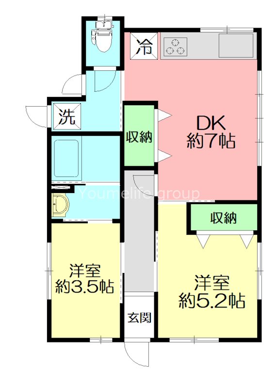 アークⅡ 1F号室 間取り
