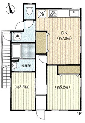 アークⅡ 1号室 間取り