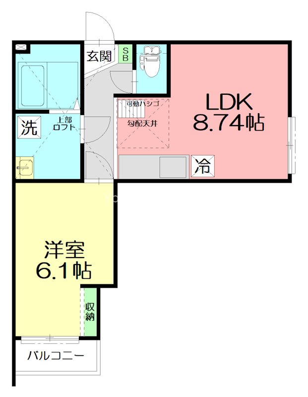 汐彩(しおさい) 201号室 間取り