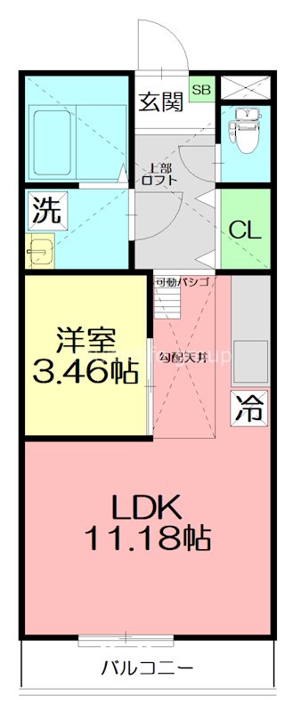 汐彩(しおさい) 203号室 間取り