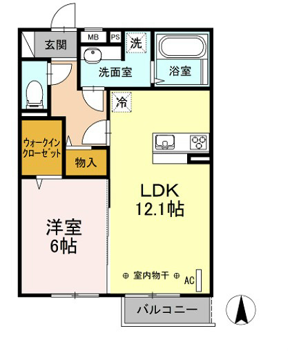 LSY45 202号室 間取り