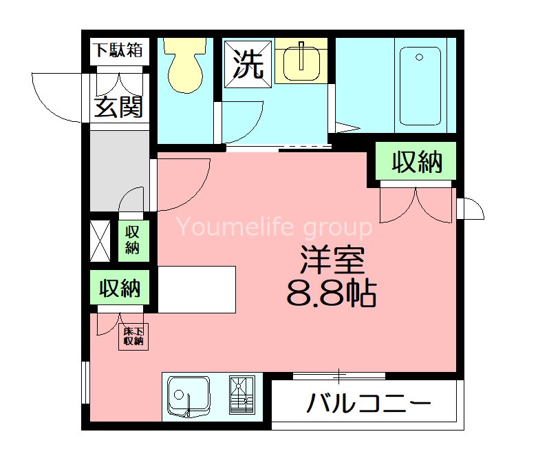 メゾンリミュー 302号室 間取り