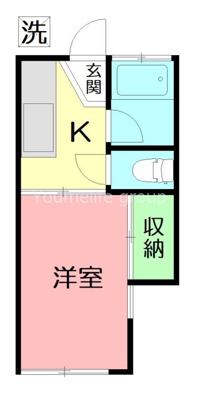 コーポ司第三 101号室 間取り