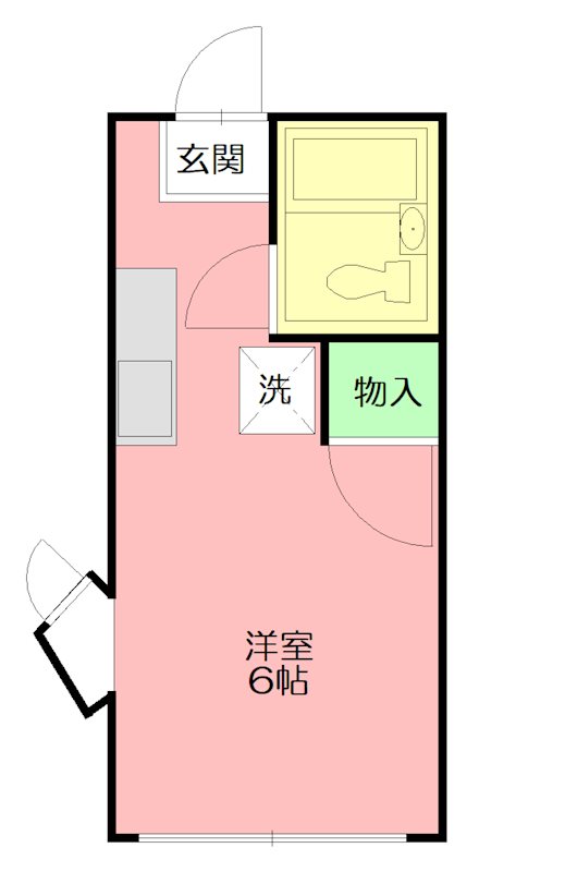 ハーヴェスト虹ヶ浜 201号室 間取り