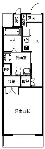ブレクレール湘南 603号室 間取り