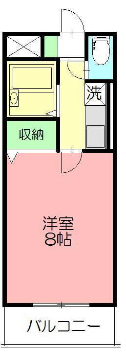 アンソレイユ湘南台 205号室 間取り