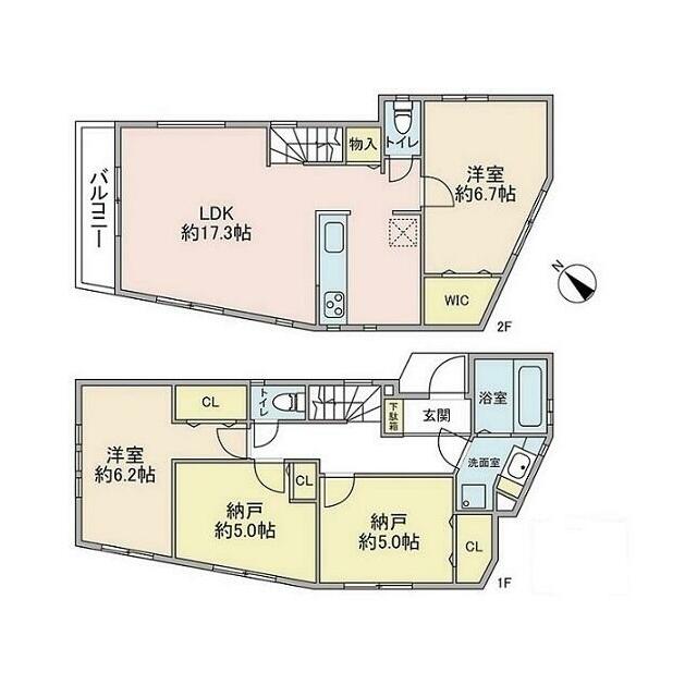 踊場貸戸建 間取り
