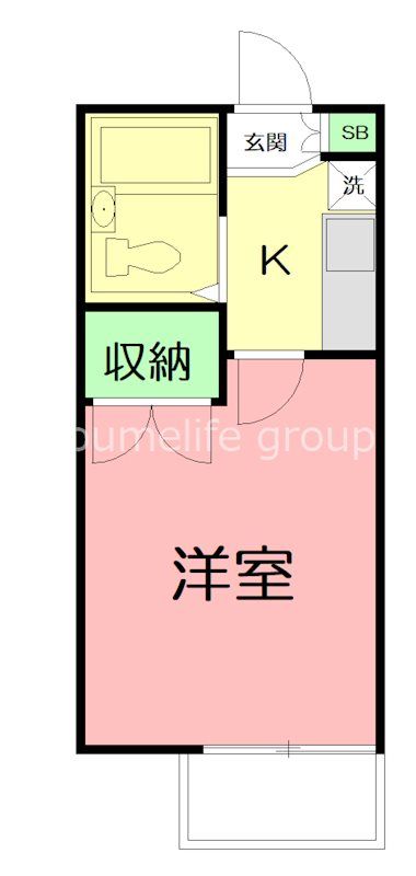 クエスト横浜 201号室 間取り